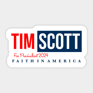 Tim Scott For President America Sticker